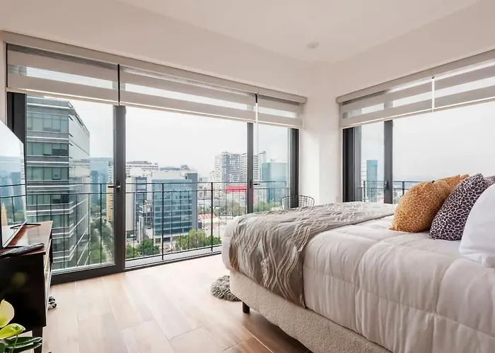 Luxury High-rise Panoramic Apartment, Polanco 3bd Holiday home *