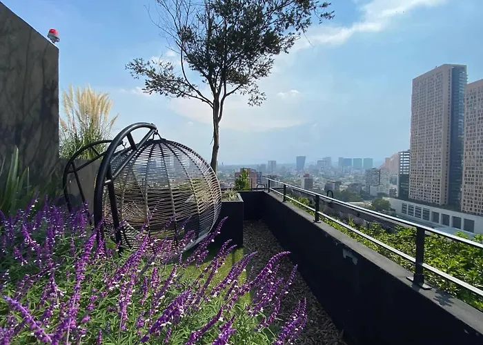 Luxury High-rise Panoramic Apartment, Polanco 3bd *