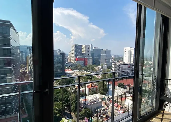 Luxury High-rise Panoramic Apartment, Polanco 3bd *