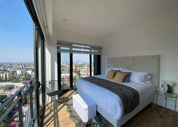 Luxury High-rise Panoramic Apartment, Polanco 3bd *