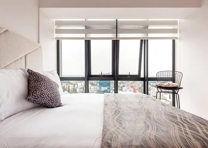 Luxury High-rise Panoramic Apartment, Polanco 3bd *